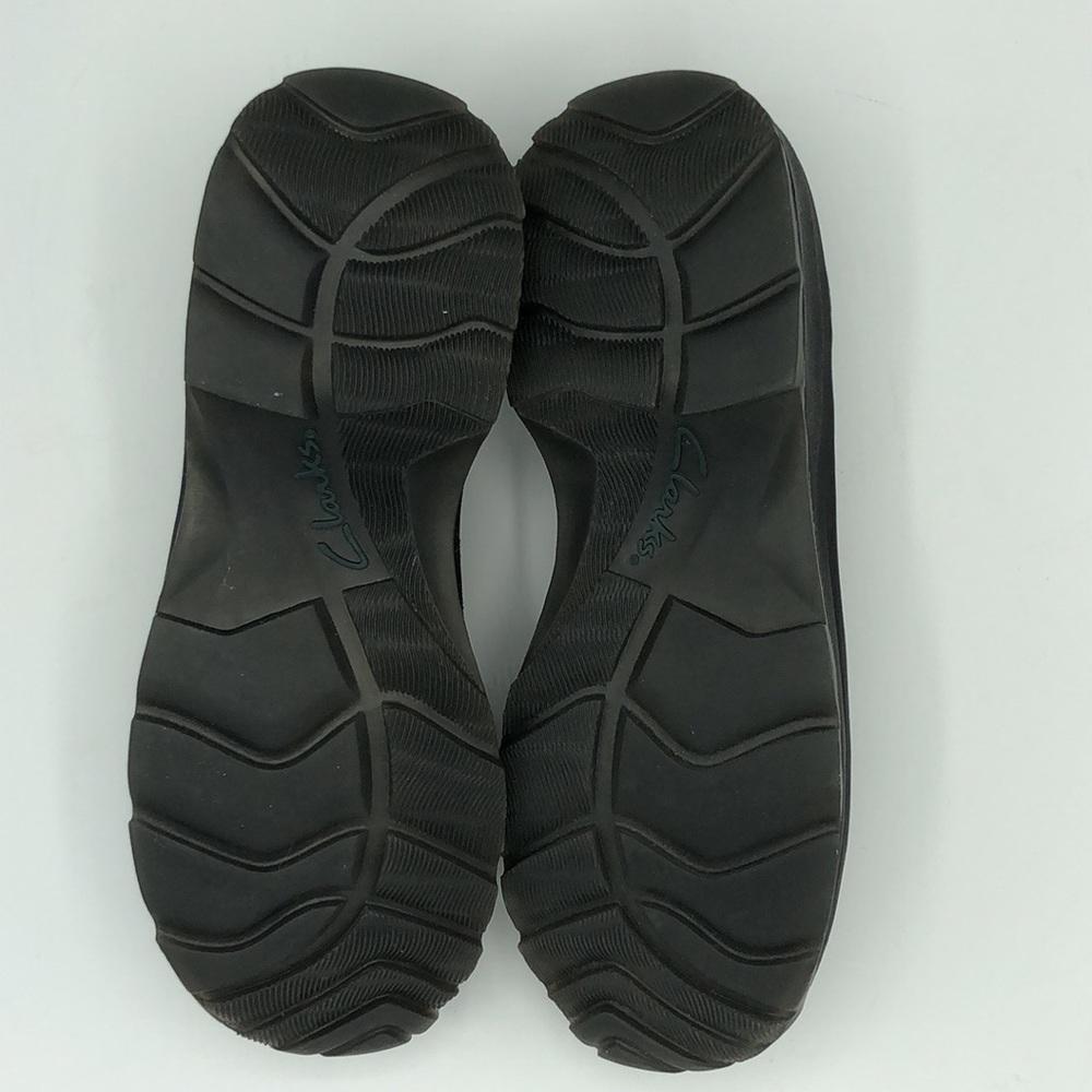 Clarks Leather Black Flat Loafer Size 7 1/2 - Picture 6 of 15
